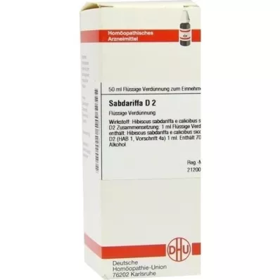 SABDARIFFA D 2 skiedinys, 50 ml