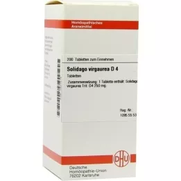 SOLIDAGO VIRGAUREA D 4 tabletės, 200 kapsulių