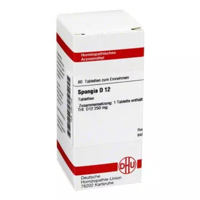 SPONGIA D 12 tablečių, 80 kapsulių SPONGIA D 12 tablečių, 80 kapsulių