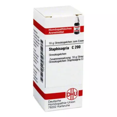 STAPHISAGRIA C 200 rutuliukų, 10 g STAPHISAGRIA C 200 rutuliukų, 10 g