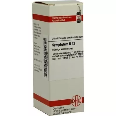 SYMPHYTUM D 12 skiedinys, 20 ml