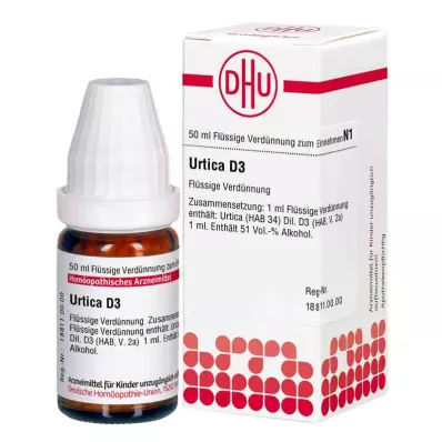 URTICA D 3 skiedinys, 50 ml