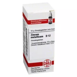 ZINCUM METALLICUM D 12 rutuliukų, 10 g