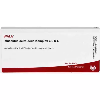 MUSCULUS DELTOIDEUS Kompleksas GL D 6 ampulės, 10X1 ml MUSCULUS DELTOIDEUS Kompleksas GL D 6 ampulės, 10X1 ml