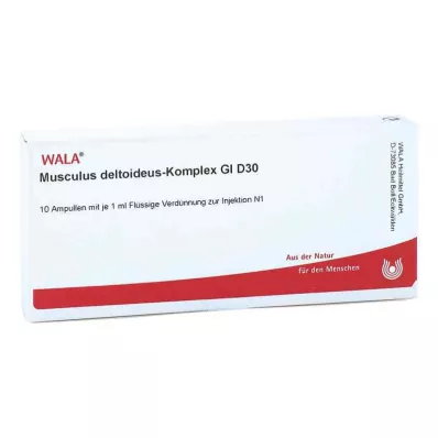 MUSCULUS DELTOIDEUS Kompleksas GL D 30 ampulių, 10X1 ml MUSCULUS DELTOIDEUS Kompleksas GL D 30 ampulių, 10X1 ml