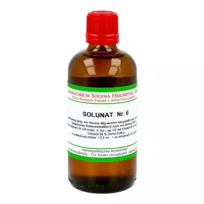 SOLUNAT Nr. 6 lašai, 100 ml SOLUNAT Nr. 6 lašai, 100 ml