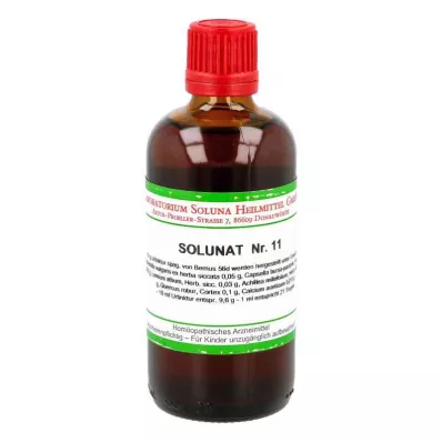 SOLUNAT Nr. 11 lašai, 100 ml SOLUNAT Nr. 11 lašai, 100 ml