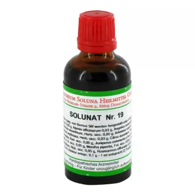 SOLUNAT Nr. 19 lašai, 50 ml