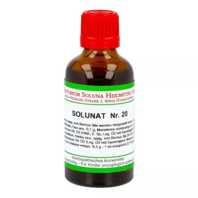 SOLUNAT Nr. 20 lašai, 50 ml