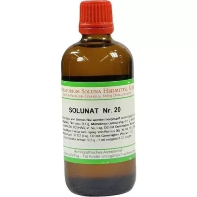 SOLUNAT Nr. 20 lašai, 100 ml