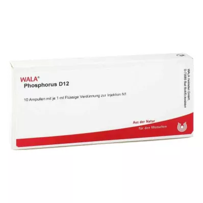 PHOSPHORUS D 12 ampulių, 10X1 ml PHOSPHORUS D 12 ampulių, 10X1 ml