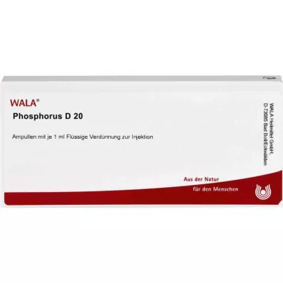 PHOSPHORUS D 20 ampulių, 10X1 ml