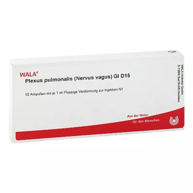 PLEXUS PULMONALIS Nervus vagus GL D 15 ampulių, 10X1 ml PLEXUS PULMONALIS Nervus vagus GL D 15 ampulių, 10X1 ml