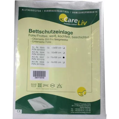 BETTSCHUTZEINLAGE Frotinis rankšluostis 70x100 cm, 1 vnt BETTSCHUTZEINLAGE Frotinis rankšluostis 70x100 cm, 1 vnt