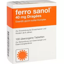 FERRO SANOL dengtos tabletės, 100 vnt