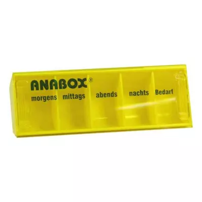 ANABOX Dienos dėžutė geltona, 1 vnt
