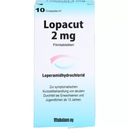 LOPACUT 2 mg plėvele dengtos tabletės, 10 vnt