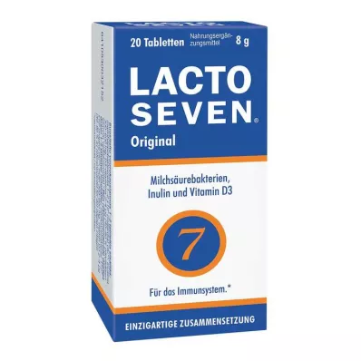 LACTO SEVEN Tabletės, 20 vnt LACTO SEVEN Tabletės, 20 vnt
