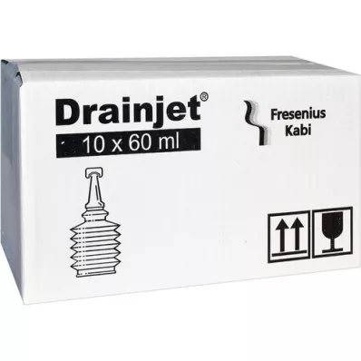 FREKA DRAINJET 0,9 % ISO fiziologinis tirpalas, 10X60 ml