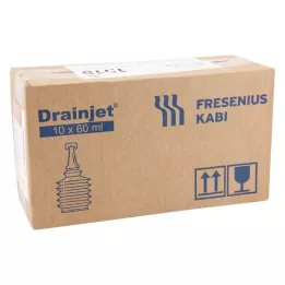 FREKA DRAINJET 0,9 % ISO fiziologinis tirpalas, 10X60 ml
