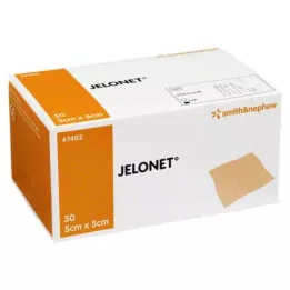 JELONET Parafino marlės 5x5 cm sterilus paketas, 50 vnt