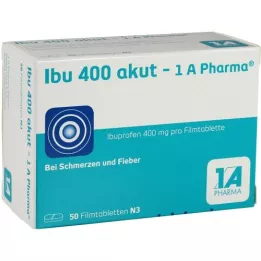 IBU 400 akut-1A Pharma plėvele dengtos tabletės, 50 vnt