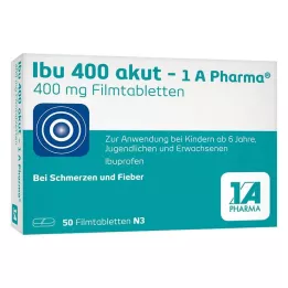 IBU 400 akut-1A Pharma plėvele dengtos tabletės, 50 vnt