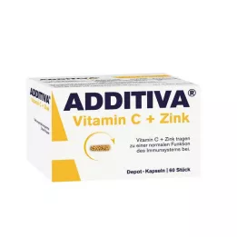 ADDITIVA Vitaminas C Depot 300 mg kapsulės, 60 kapsulių