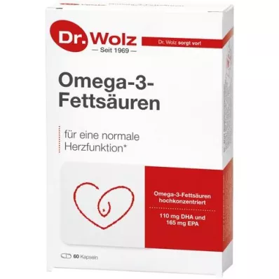 OMEGA-3 Riebalų rūgštys 500 mg/60% kapsulės, 60 vnt