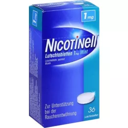 NICOTINELL Pastilės 1 mg mėtų, 36 vnt