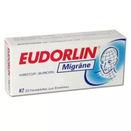 EUDORLIN Migrena plėvele dengtos tabletės, 20 vnt