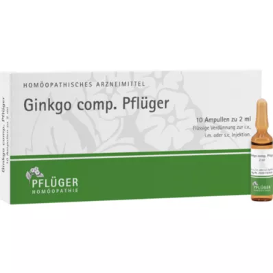 GINKGO COMP.Pflüger ampulės, 10 vnt