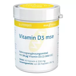 VITAMIN D3 MSE kapsulės, 90 kapsulių