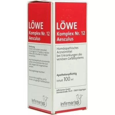 LÖWE KOMPLEX Nr. 12 Aesculus lašai, 100 ml