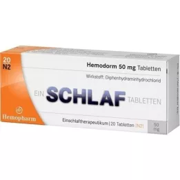HEMODORM 50 mg miego tabletės, 20 vnt