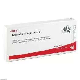 ISCUCIN crataegi krakmolo E ampulės, 10X1 ml