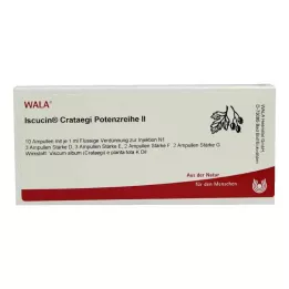 ISCUCIN crataegi potencijos serija II Ampulės, 10X1 ml