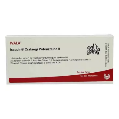 ISCUCIN crataegi potencijos serija II Ampulės, 10X1 ml ISCUCIN crataegi potencijos serija II Ampulės, 10X1 ml