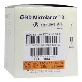 BD MICROLANCE Kaniulė 25 G 1 0,5x25 mm, 100 vnt
