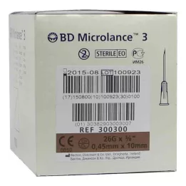 BD MICROLANCE Kaniulė 26 G 3/8 0,45x10 mm, 100 vnt
