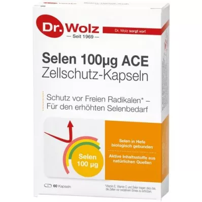 SELEN ACE 100 mg 60 dienų kapsulės, 60 vnt