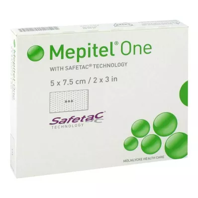 MEPITEL Vienas 5x7,5 cm dydžio silikoninis tinklinis tvarstis, 10 vnt