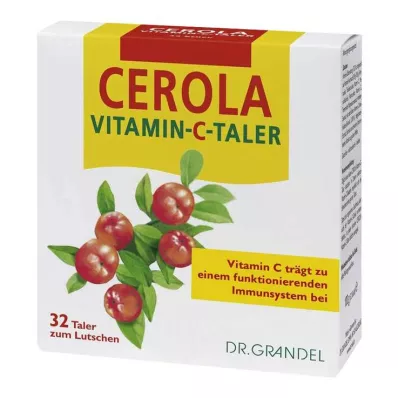 CEROLA Vitaminas C Taler Grandel, 32 vnt