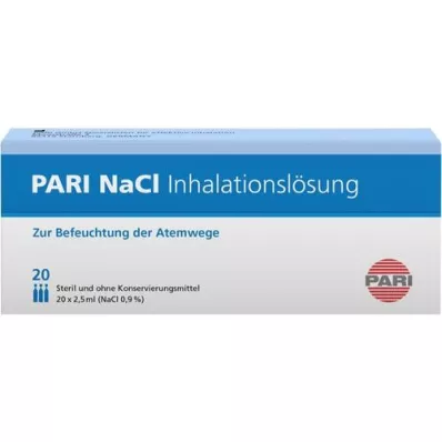 PARI NaCl inhaliacinio tirpalo ampulės, 20X2,5 ml