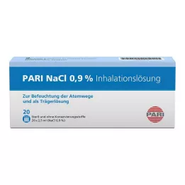 PARI NaCl inhaliacinio tirpalo ampulės, 20X2,5 ml