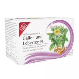 H&amp;S Tulžies ir kepenų arbata N filtravimo maišeliai, 20X2,0 g