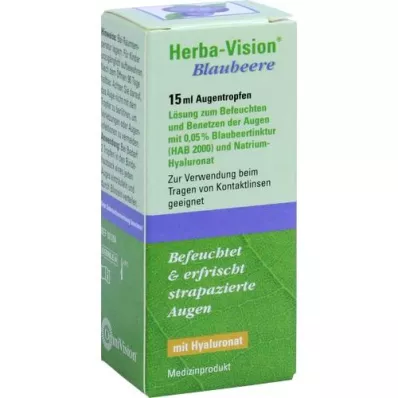 HERBA-VISION Mėlynių akių lašai, 15 ml