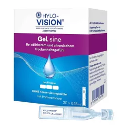 HYLO-VISION Gelinės vienkartinės dozavimo pipetės, 20X0,35 ml