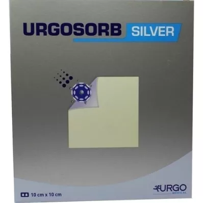 URGOSORB Sidabriniai 10x10 cm kompresai, 10 vnt