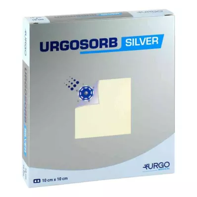 URGOSORB Sidabriniai 10x10 cm kompresai, 10 vnt